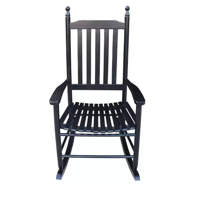 wooden porch rocker chair BLACK, without mat