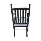 wooden porch rocker chair BLACK, without mat