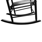 wooden porch rocker chair BLACK, without mat