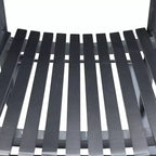 wooden porch rocker chair BLACK, without mat