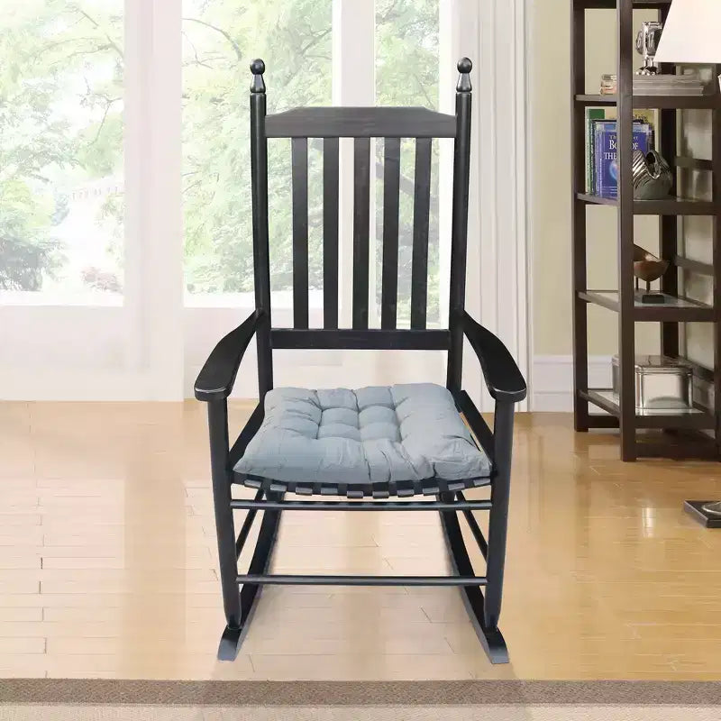wooden porch rocker chair BLACK, without mat