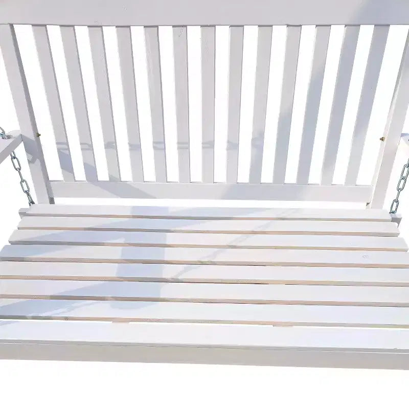 Front Porch Swing with Armrests, Wood Bench Swing with Hanging Chains,for Outdoor Patio ,Garden Yard, porch, backyard, or sunroom,Easy to Assemble