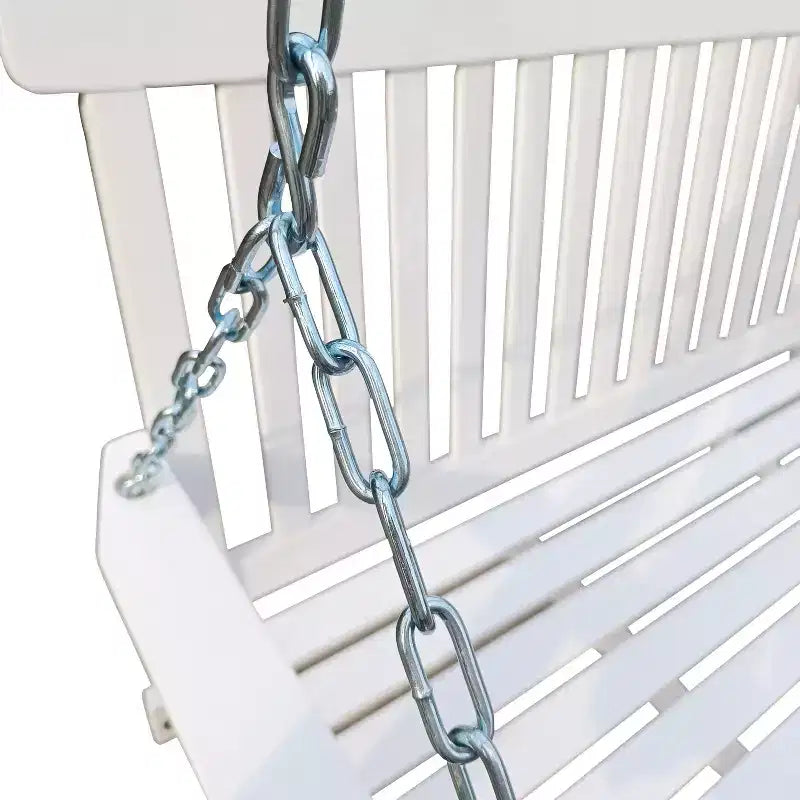 Front Porch Swing with Armrests, Wood Bench Swing with Hanging Chains,for Outdoor Patio ,Garden Yard, porch, backyard, or sunroom,Easy to Assemble