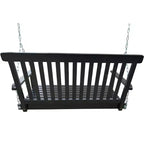 Front Porch Swing with Armrests, Wood Bench Swing with Hanging Chains,for Outdoor Patio ,Garden Yard, porch, backyard, or sunroom,Easy to Assemble