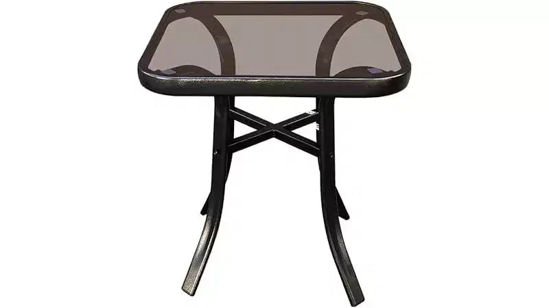 Rocker Set Chair and Outdoor Patio Bistro Set with Metal Frame and Waterproof Cushions for Porch, Backyard, and Poolside Off White