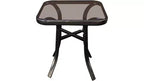 Rocker Set Chair and Outdoor Patio Bistro Set with Metal Frame and Waterproof Cushions for Porch, Backyard, and Poolside Off White