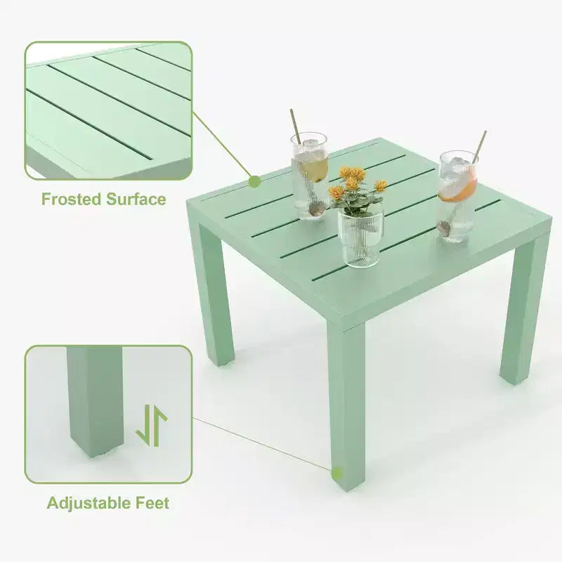 3 Piece Patio Bistro Set, Outdoor Patio Furniture Set with Coffee Table, Conversation Sets for Apartment Balcony, Backyard, Porch