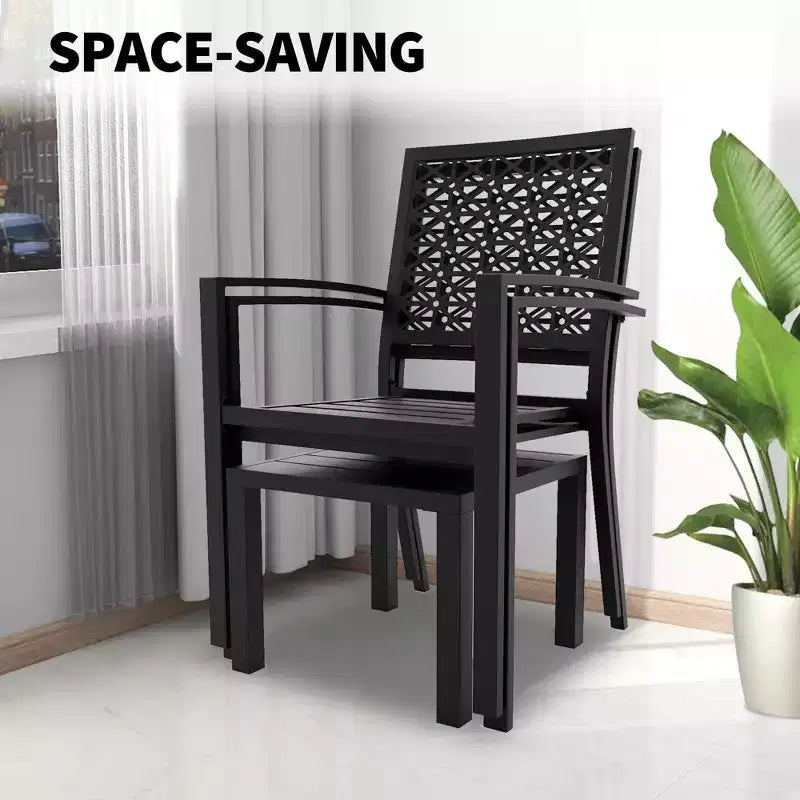3 Piece Patio Bistro Set, Outdoor Patio Furniture Set with Coffee Table, Conversation Sets for Apartment Balcony, Backyard, Porch