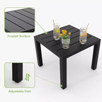 3 Piece Patio Bistro Set, Outdoor Patio Furniture Set with Coffee Table, Conversation Sets for Apartment Balcony, Backyard, Porch
