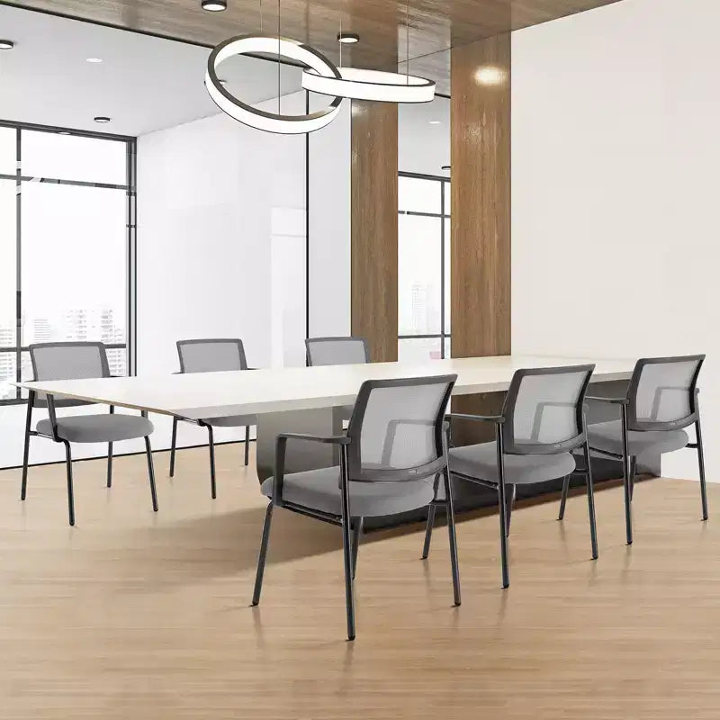 TUYOHW Mesh Criss Cross Chair no Wheels Set of 1,Office Chair with Lumbar Support and Metal Legs,Gaming Chair for Office