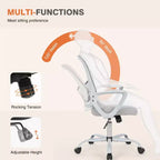 TUYOHW Mesh Swivel Criss Cross Chair on Wheels,41.5 Height Office Chair with Adjustable Height,Gaming Chair for Office