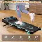 NAYSAYE Walking Pad Treadmill with Adjustable Incline, 450 lbs Capacity, Under Desk Portable Compact Treadmill for Home Office, Black, 52*22.5*7.87