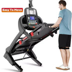20% Auto Incline Folding Treadmill for Home, 5HP Quiet Motor, 400LB, Compact Walking Running Machine with App Control, 71 Programs & Bluetooth