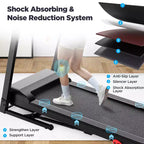 2.75HP Folding Treadmill with 300lb Capacity, 3 Incline, 71 Programs, Smart APP Connection,7.5MPH Portable Treadmill for Home Jogging Walking