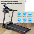 Treadmill on Sale,Treadmills Clearance,0.6-7.5MPH, 64+3+3+1 Programs, Quiet Brushless Motor, Bluetooth App  Compact Running Machine for Home