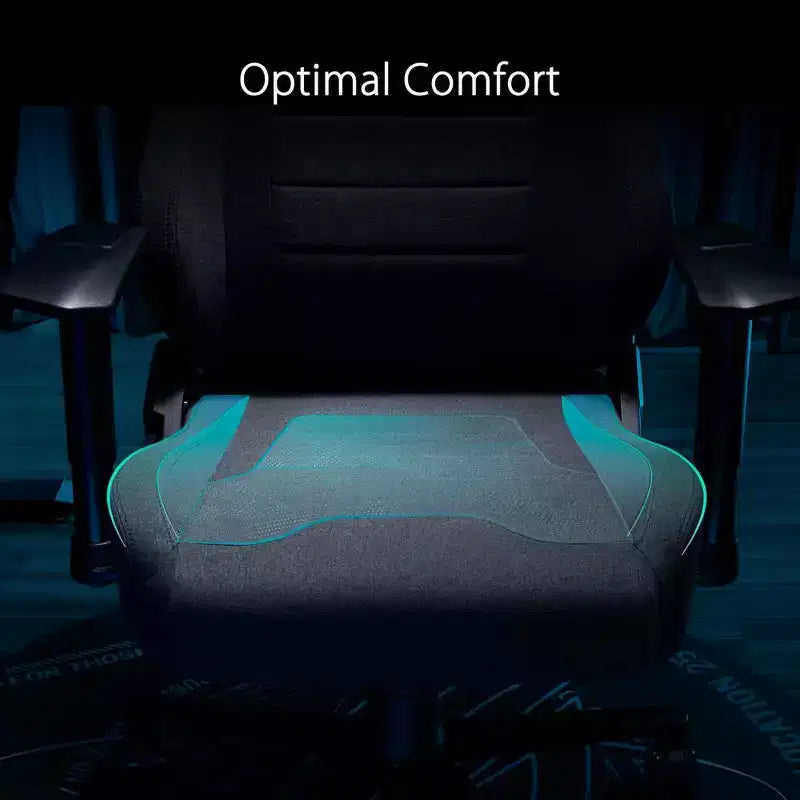 ASUS ROG Aethon Fabric Edition Gaming Chair, Dual-Density Seat Cushion, 2D Armrests with Soft Padding, Integrated Lumbar Support, All-Steel Frame