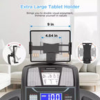 300 lb Capacity Treadmills Clearance, 4.5 HP Electric Folding Treadmill on Sale with Incline for Running & Walking at Home Gym