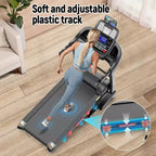 Foldable Treadmill with 20% Auto Incline, 300LB Capacity, Smart App Control, Shock Absorption Belt, Heart Rate Monitor, Home Gym Running Machine