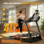 Treadmill with Auto Incline for Home, Folding Treadmill with 20% Incline, 5.0HP Brushless Motor, 0.6-12mph, Shock Absorption