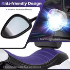 Gymax Kids Motorcycle w/Headlight Music Training Wheels Foot Pedal for Boys Girls