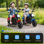 Gymax Kids Motorcycle w/Headlight Music Training Wheels Foot Pedal for Boys Girls
