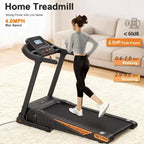 Home Exercise Walking Pad Under Desk Treadmill with 8% Incline, Portable Compact Design for Small Spaces, Quiet Motor for Home & Office Use