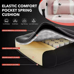 Acekool Ergonomic Gaming Chair for Adults, PU Leather, Massage Lumbar, Footrest, Adjustable, for Office or Gaming
