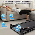 3HP Incline Treadmill w/ 300lb Capacity, Folding Treadmill for Home w/ Dual Speakers, 64+7 Programs, Virtual Run w/ APP, Walking Jogging Treadmill