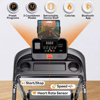 3.25HP Treadmills on Sale for Home, Electric Treadmill 300 LBS Capacity, Foldable Treadmill with Incline, Running Machine w/64 Preset Programs
