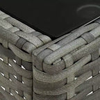 vidaXL Outdoor Chair Set Set of 3 Gray