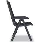 vidaXL Patio Bistro Set Outdoor Furniture Set Patio Table and Chairs Plastic - Anthracite