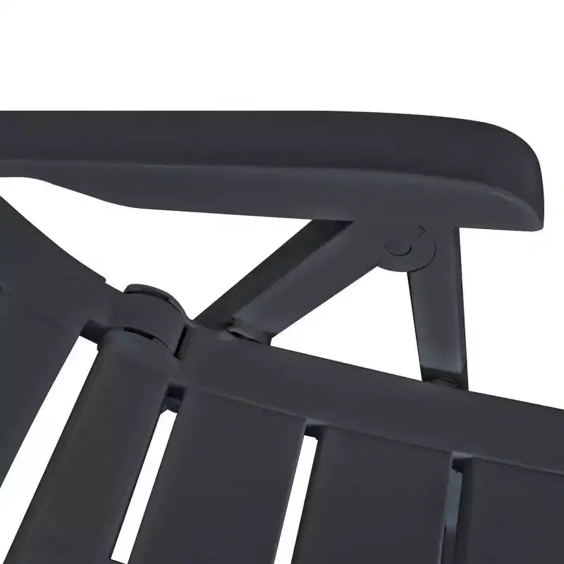 vidaXL Patio Bistro Set Outdoor Furniture Set Patio Table and Chairs Plastic - Anthracite