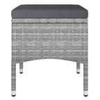 vidaXL Bistro Set Patio Table and Chair Set Poly Rattan and Tempered Glass
