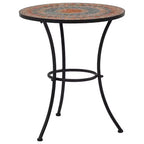 vidaXL Mosaic Bistro Set Terracotta Powder-coated iron, ceramic tile