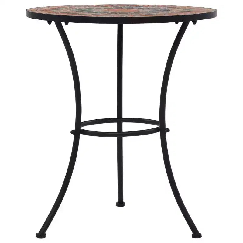vidaXL Mosaic Bistro Set Terracotta Powder-coated iron, ceramic tile