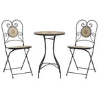 vidaXL Mosaic Bistro Set Terracotta and