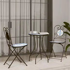 vidaXL Mosaic Bistro Set Terracotta and