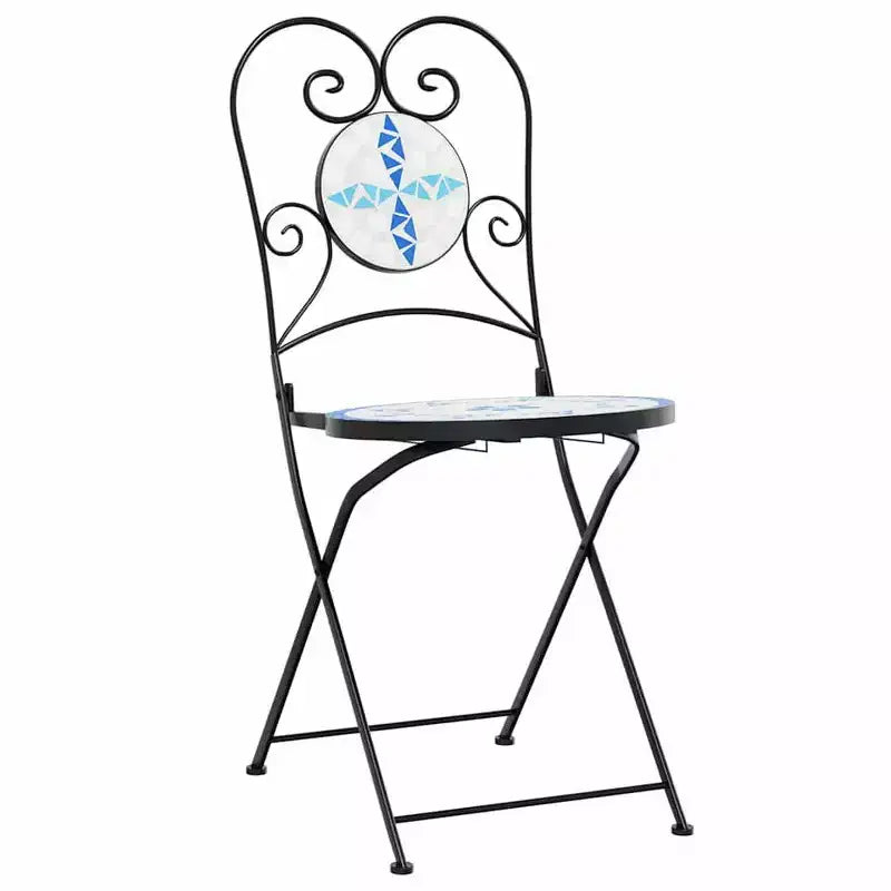 vidaXL Mosaic Bistro Set Terracotta and