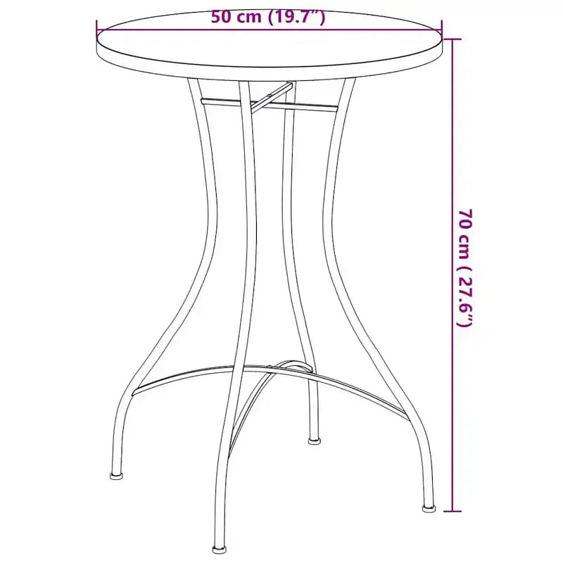 vidaXL Mosaic Bistro Set Terracotta and