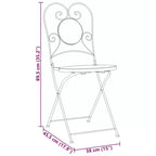 vidaXL Mosaic Bistro Set Terracotta and