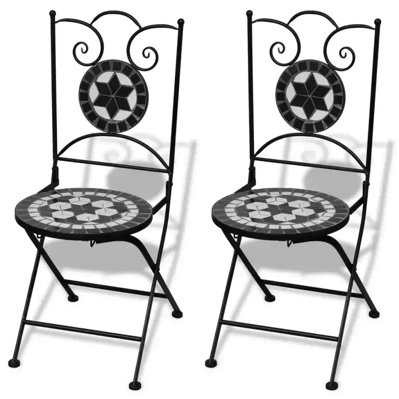 vidaXL Mosaic Bistro Set Terracotta and
