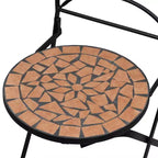 vidaXL Mosaic Bistro Set Terracotta and