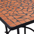 vidaXL Mosaic Bistro Set Terracotta and