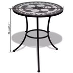 vidaXL Mosaic Bistro Set Terracotta and