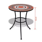 vidaXL Mosaic Bistro Set Terracotta and