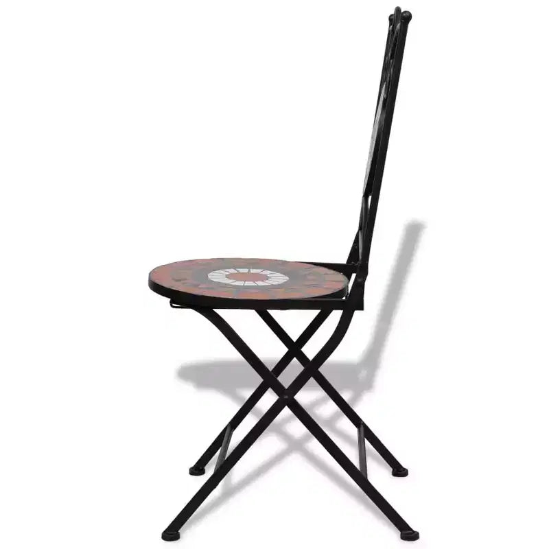 vidaXL Mosaic Bistro Set Terracotta and