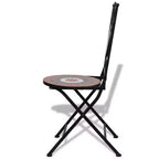 vidaXL Mosaic Bistro Set Terracotta and