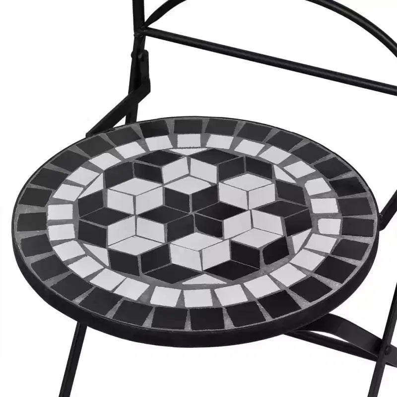 vidaXL Mosaic Bistro Set Terracotta and