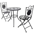 vidaXL Mosaic Bistro Set Terracotta and