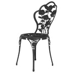 vidaXL Patio Bistro Set 3 Piece Outdoor Garden Table and Chair Cast Aluminum